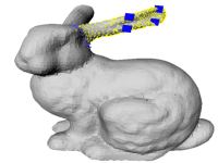the bunny mesh with marked ear
